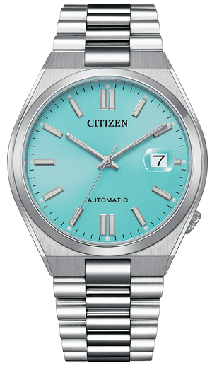  Shop Authentic Citizen Tsuyosa Automatic Turquoise Dial Silver Steel Strap Watch For Men - NJ0151-88M - Luxxuri