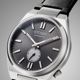  Shop Authentic Citizen Tsuyosa Automatic Grey Dial Black Leather Strap Watch for Men - NK5010-01H - Luxxuri