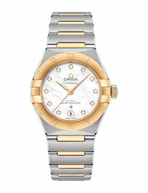  Shop Authentic Omega Constellation Manhattan Mother of Pearl Dial Two Tone Steel Strap Watch for Women - 131.20.28.60.55.002 - Luxxuri