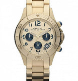  Shop Authentic Marc Jacobs Rock Metal Chronograph Gold Dial Gold Steel Strap Watch for Men - MBM3158 - Luxxuri