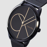  Shop Authentic Calvin Klein Minimal Black Dial Black Mesh Bracelet Watch for Women - K3M224X1 - Luxxuri