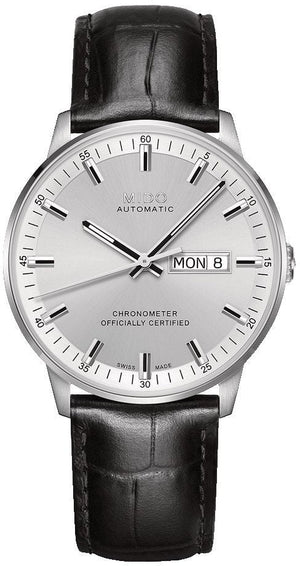  Shop Authentic Mido Comander II Automatic Chronometer Silver Dial Black Leather Strap Watch For Men - M021.431.16.031.00 - Luxxuri