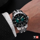  Shop Authentic Tissot Seastar 1000 Powermatic 80 Green Dial Silver Steel Strap Watch For Men - T120.407.11.091.01 - Luxxuri
