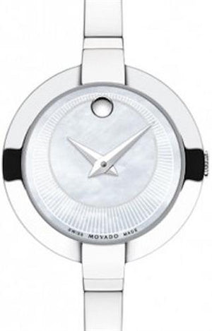  Shop Authentic Movado Bela Mother of Pearl Dial Silver Steel Strap Watch For Women - 0606616 - Luxxuri