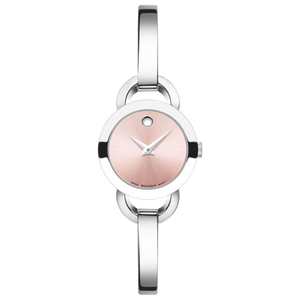  Shop Authentic Movado Rondiro 22mm Pink Dial Stainless Steel Watch For Women - 0606797 - Luxxuri