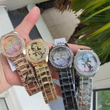  Shop Authentic Guess G Twist Diamonds Rose Gold Dial Rose Gold Steel Strap Watch For Women - W1201L3 - Luxxuri