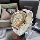  Shop Authentic Guess Zena Analog White Dial White Rubber Strap Watch For Women - W1094L1 - Luxxuri