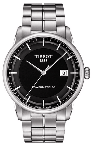  Shop Authentic Tissot Luxury Powermatic 80 Black Dial Silver Steel Strap Watch For Men - T086.407.11.051.00 - Luxxuri
