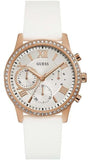  Shop Authentic Guess Solar White Dial White Rubber Strap Watch For Women - W1135L1 - Luxxuri