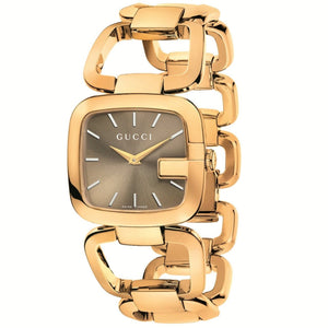  Shop Authentic Gucci G Gucci Sunbrushed Brown Dial Rose Gold Steel Strap Watch For Women - YA125511 - Luxxuri