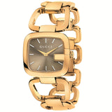  Shop Authentic Gucci G Gucci Sunbrushed Brown Dial Rose Gold Steel Strap Watch For Women - YA125511 - Luxxuri