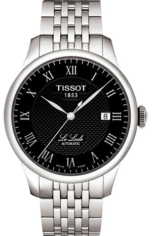  Shop Authentic Tissot Le Locle Automatic Black Dial Silver Steel Strap Watch For Men - T41.1.483.53 - Luxxuri