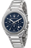 Shop Authentic Maserati Stile Blue Dial Silver Steel Strap Watch For Men - R8873642006 - Luxxuri