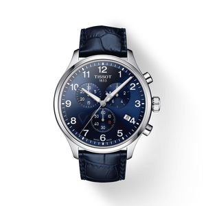  Shop Authentic Tissot Chrono XL Viral Kohli Special Edition Blue Dial Blue Leather Strap Watch For Men - T116.617.16.047.01 - Luxxuri