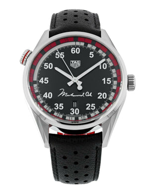  Shop Authentic Tag Heuer Carrera Muhammad Ali Calibre 5 Black Dial Black Leather Strap Watch for Men - WAR2A11.FC6337 - Luxxuri