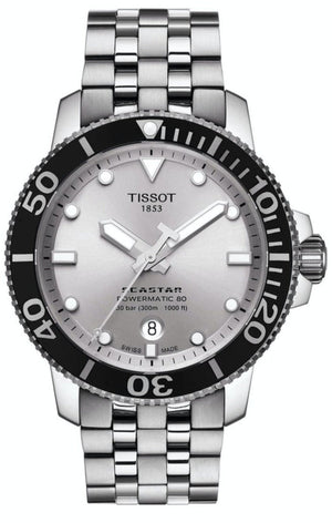  Shop Authentic Tissot Seastar 1000 Powermatic 80 Silver Dial Silver Steel Strap Watch For Men - T120.407.11.031.00 - Luxxuri