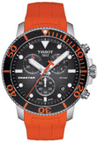  Shop Authentic Tissot Seastar 1000 Chronograph Black Dial Orange Rubber Strap Watch For Men - T120.417.17.051.01 - Luxxuri