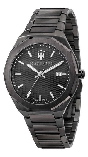  Shop Authentic Maserati Stile Quartz Black Dial Black Steel Strap Watch For Men - R8853142001 - Luxxuri