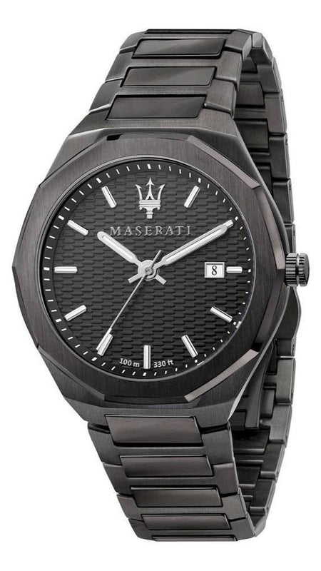  Shop Authentic Maserati Stile Quartz Black Dial Black Steel Strap Watch For Men - R8853142001 - Luxxuri