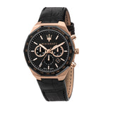  Shop Authentic Maserati Stile Black Matte Dial Black Leather Strap Watch For Men - R8871642001 - Luxxuri