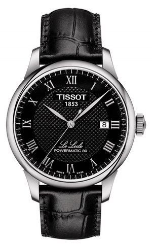  Shop Authentic Tissot Le Locle Powermatic 80 Black Dial Black Leather Strap Watch For Men - T006.407.16.053.00 - Luxxuri