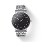  Shop Authentic Tissot Everytime Large Black Dial Silver Mesh Bracelet Watch For Men - T109.610.11.077.00 - Luxxuri