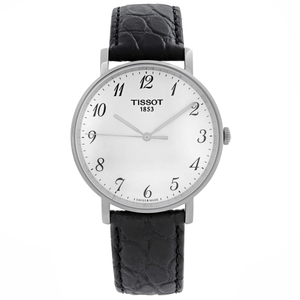  Shop Authentic Tissot Everytime Desire Medium White Dial Black Leather Strap Watch For Men - T109.410.16.032.00 - Luxxuri