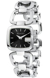  Shop Authentic Gucci G Gucci Black Dial Silver Steel Strap Watch For Women - YA125510 - Luxxuri