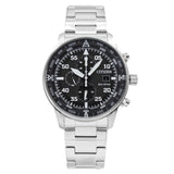  Shop Authentic Citizen Eco Drive Chronograph Black Dial Silver Steel Strap Watch For Men - CA0690-88E - Luxxuri