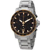  Shop Authentic Tissot Supersport Chrono Black Dial Silver Steel Strap Watch For Men - T125.617.21.051.00 - Luxxuri