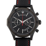  Shop Authentic Maserati Circuito Black Dial Black Leather Strap Watch For Men - R8871627004 - Luxxuri