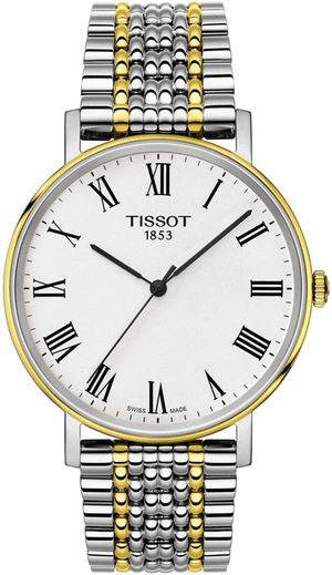  Shop Authentic Tissot Everytime Medium White Dial Two Tone Mesh Bracelet Watch For Men - T109.410.22.033.00 - Luxxuri