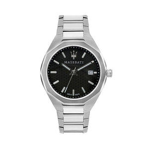  Shop Authentic Maserati Stile Analog Black Dial Silver Steel Strap Watch For Men - R8853142003 - Luxxuri