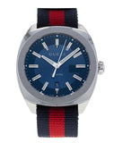  Shop Authentic Gucci GG2570 Quartz Blue Dial Blue & Red Nylon Strap Watch For Men - YA142304 - Luxxuri