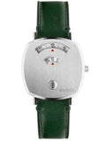  Shop Authentic Gucci Grip Quartz Silver Dial Green Leather Strap Unisex Watch - YA157406 - Luxxuri