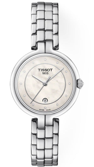 Shop Authentic Tissot T Lady Flamingo Diamonds White Dial Silver Steel Strap Watch For Women - T094.210.11.116.01 - Luxxuri