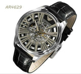  Shop Authentic Emporio Armani Meccanico Automatic Black Dial Leather Strap Watch For Men - AR4629 - Luxxuri