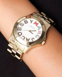  Shop Authentic Marc Jacobs Rivera White Dial Rose Gold Steel Strap Watch for Women - MBM3138 - Luxxuri