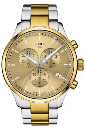  Shop Authentic Tissot T Sport Chrono XL Classic Gold Dial Two Tone Steel Strap Watch for Men - T116.617.22.021.00 - Luxxuri