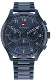  Shop Authentic Tommy Hilfiger Asher Chronograph Blue Dial Blue Steel Strap Watch For Men - 1791853 - Luxxuri