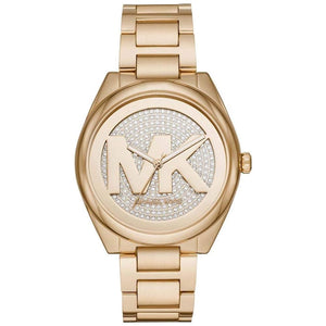  Shop Authentic Michael Kors Janelle Quartz Gold Dial Gold Steel Strap Watch For Women - MK7088 - Luxxuri