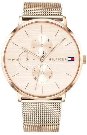  Shop Authentic Tommy Hilfiger Jenna Quartz Rose Gold Dial Rose Gold Mesh Bracelet Watch For Women - 1781944 - Luxxuri