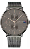  Shop Authentic Tommy Hilfiger Jenna Multifunction Grey Dial Grey Mesh Bracelet Watch For Women - 1781945 - Luxxuri
