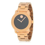  Shop Authentic Movado Bold Black Dial Rose Gold Steel Strap Watch for Women - 3600463 - Luxxuri
