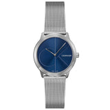  Shop Authentic Calvin Klein Minimal Blue Dial Silver Mesh Bracelet Watch for Women - K3M2212N - Luxxuri
