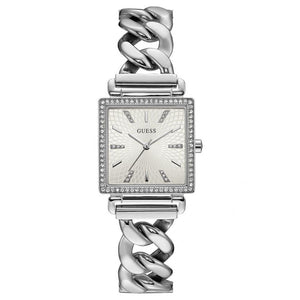  Shop Authentic Guess Vanity Diamonds White Dial Silver Steel Strap Watch for Women - W1030L1 - Luxxuri