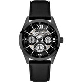  Shop Authentic Guess Analog Quartz Black Dial Black Leather Strap Watch For Men - GW0389G4 - Luxxuri