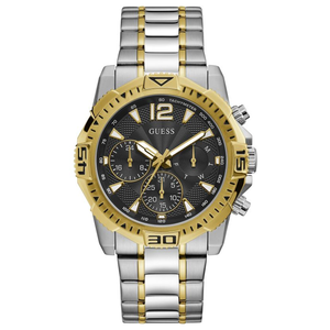  Shop Authentic Guess Commander Chronograph Black Dial Two Tone Steel Strap Watch for Men - GW0056G4 - Luxxuri