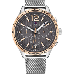  Shop Authentic Tommy Hilfiger Gavin Chronograph Quartz Grey Dial Silver Mesh Bracelet Watch for Men - 1791466 - Luxxuri