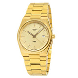  Shop Authentic Tissot PRX Champagne Yellow Gold Dial Gold Steel Strap Watch for Men - T137.410.33.021.00 - Luxxuri